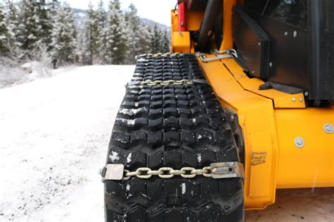 skid steer chains canada|chains for tracked skid steer.